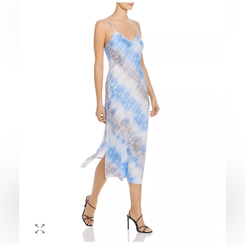 re:named Blue and White Midi Dress